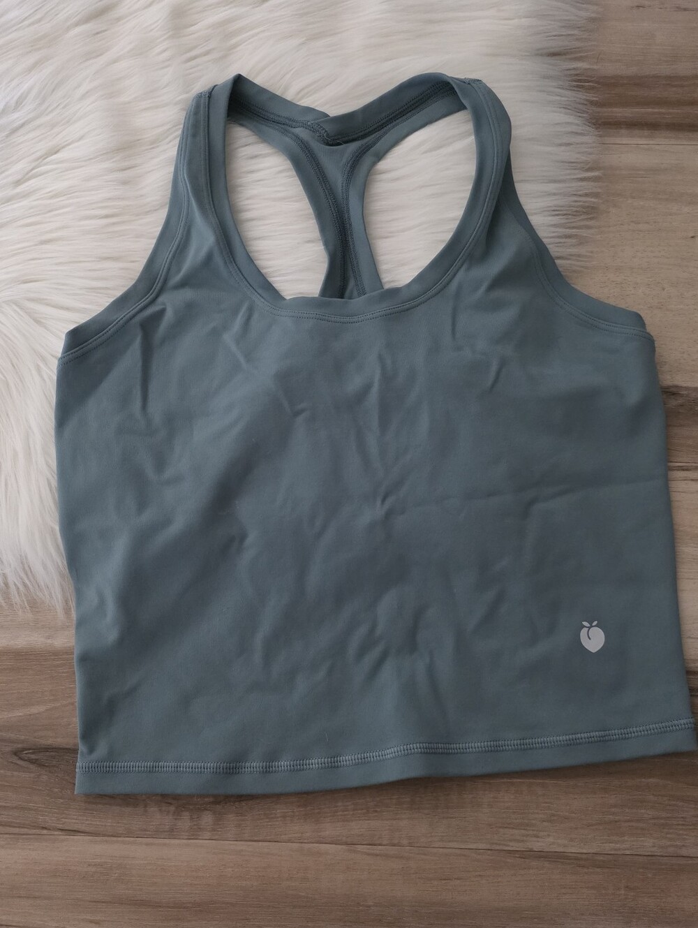 Women's Flexliving Racerback Athletic Blue Gray Top - s/m